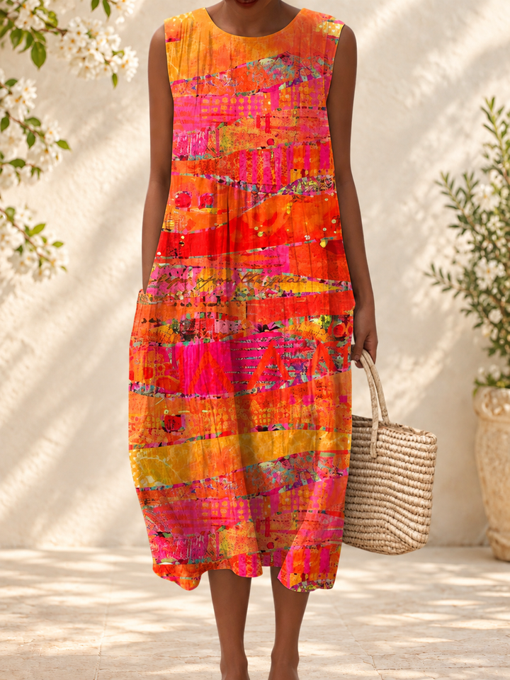 Faye™ - Sunset Midi Dress — spring setting
