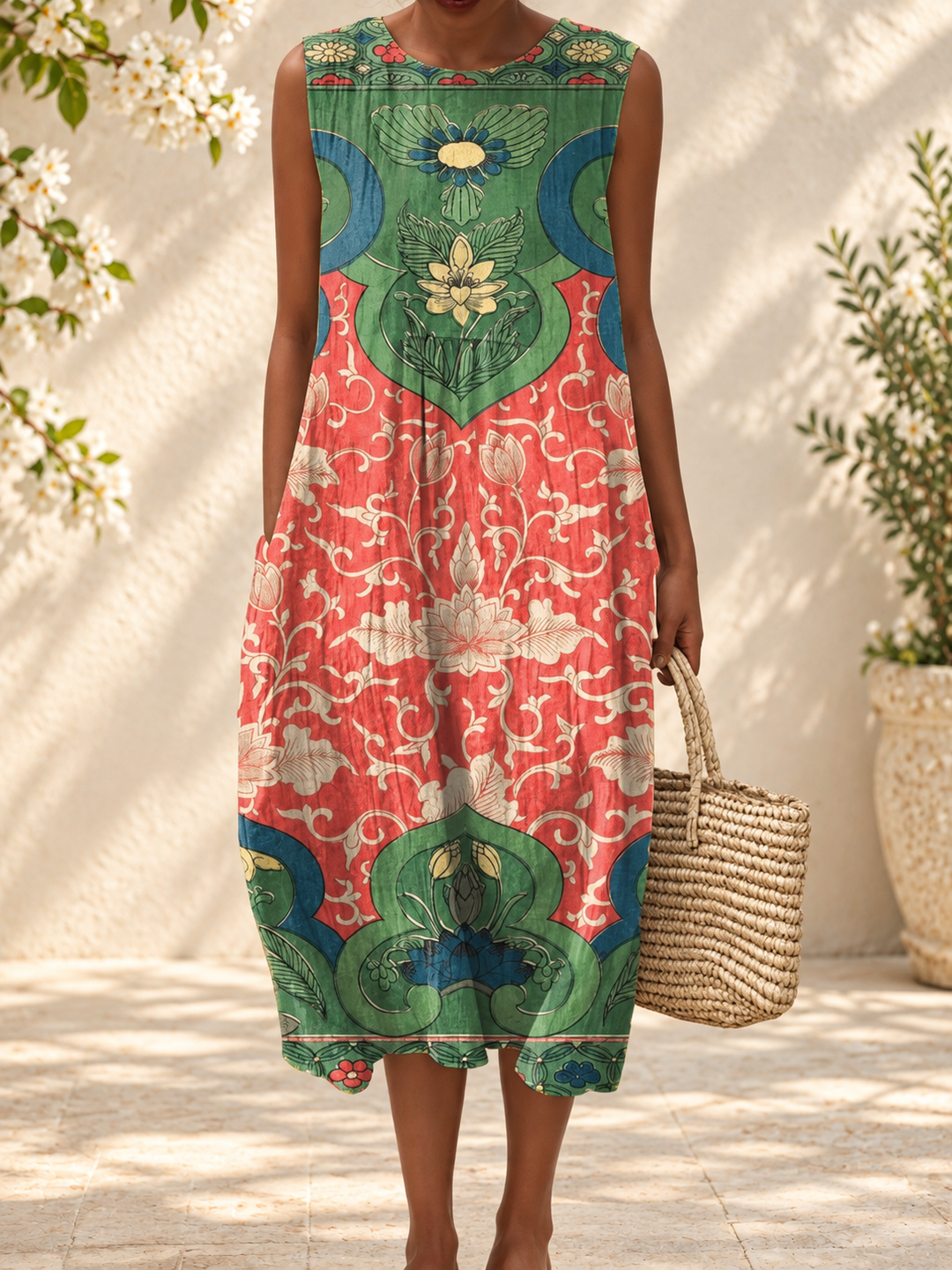 VERA - Boho Midi Dress — spring setting