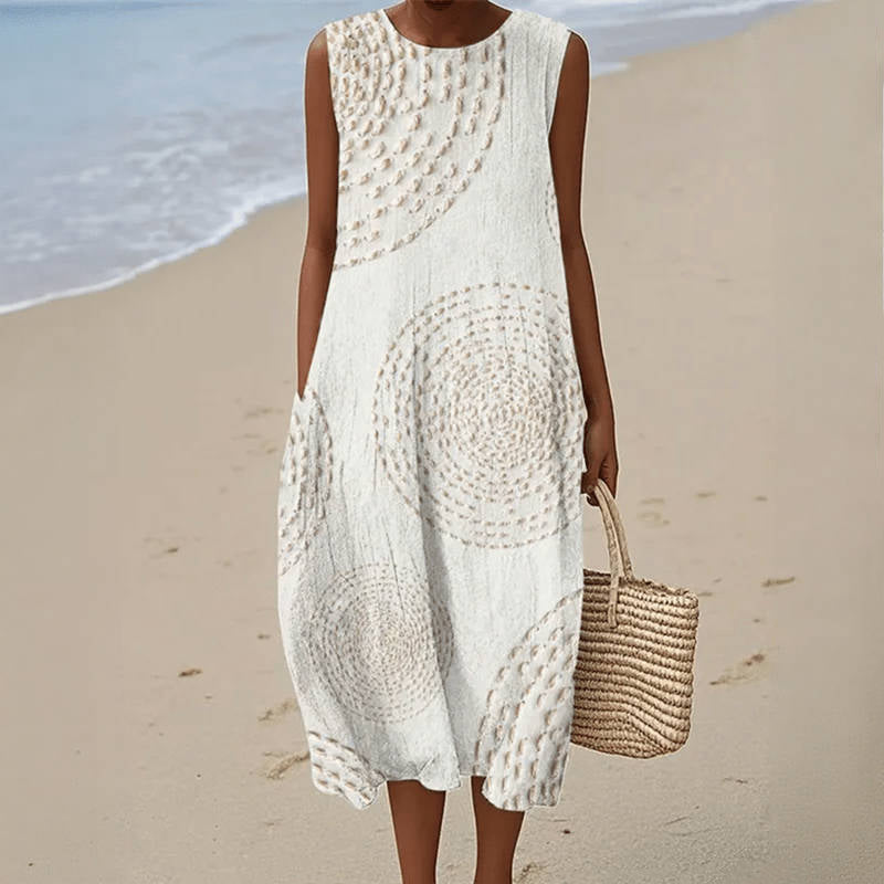 LUNA - Relaxed Retro Midi Dress
