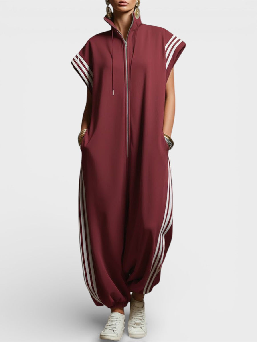 Valeria - Zip Neck Jumpsuit