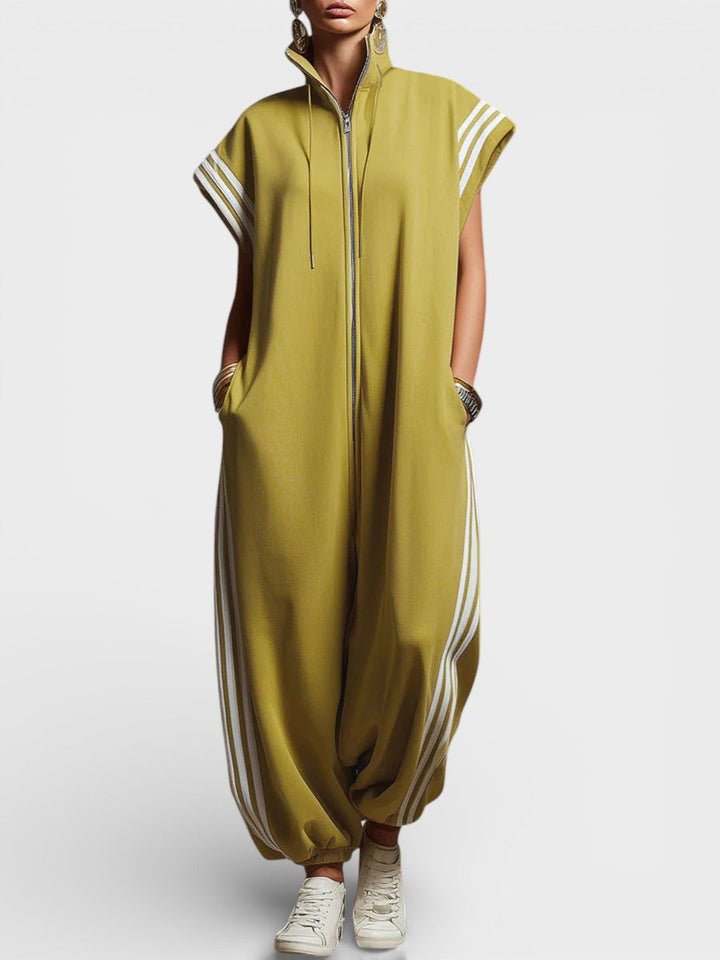 Valeria - Zip Neck Jumpsuit