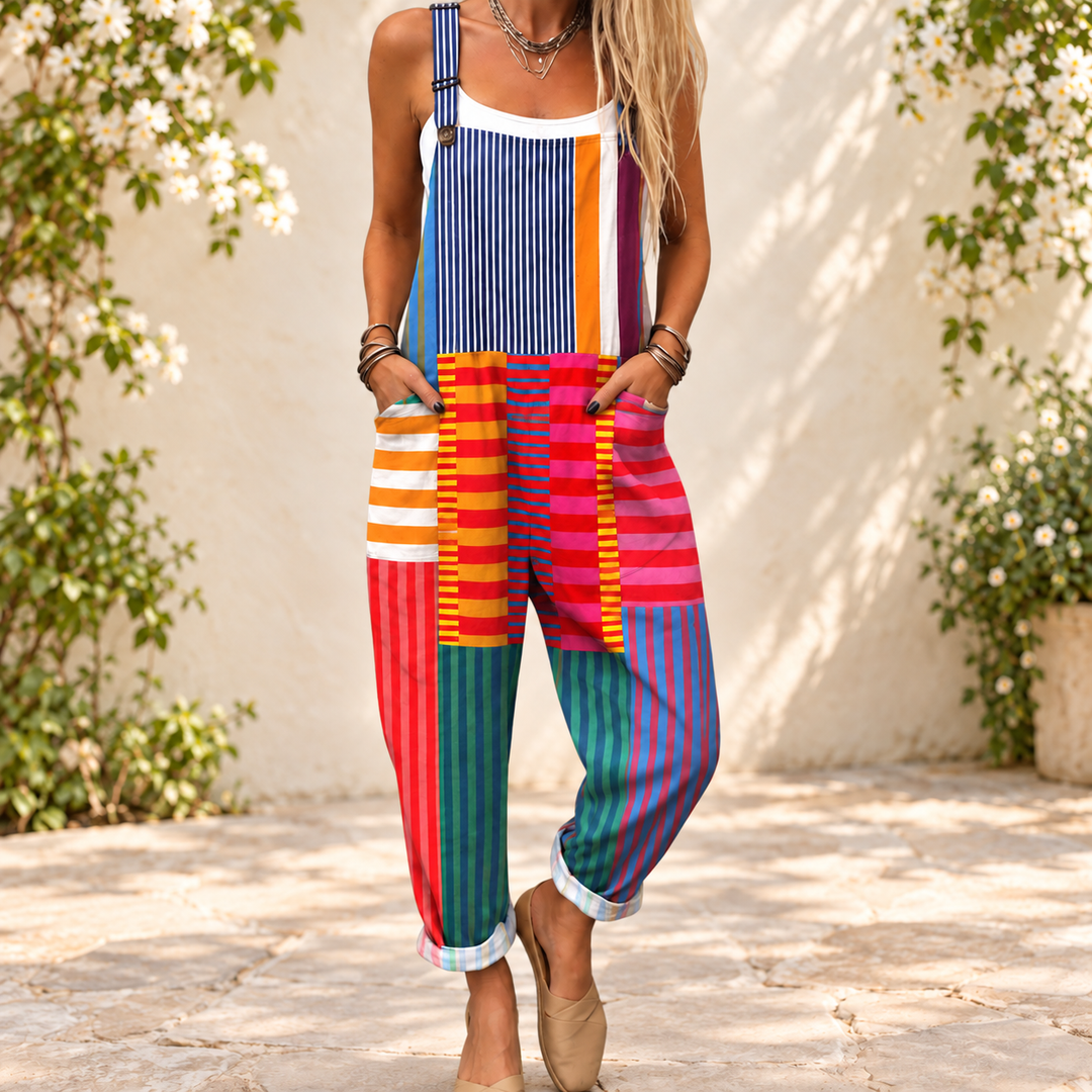 Wren – Comfortable Printed Overall – Overalls spring courtyard