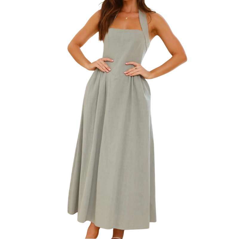 ELEONOR™ - Elegant Puff Sleeve Midi Dress