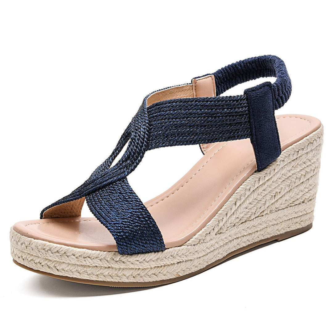 Raine – Braided Platform Wedge Sandals