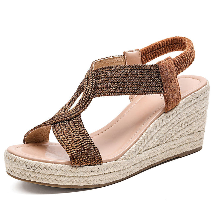 Raine – Braided Platform Wedge Sandals