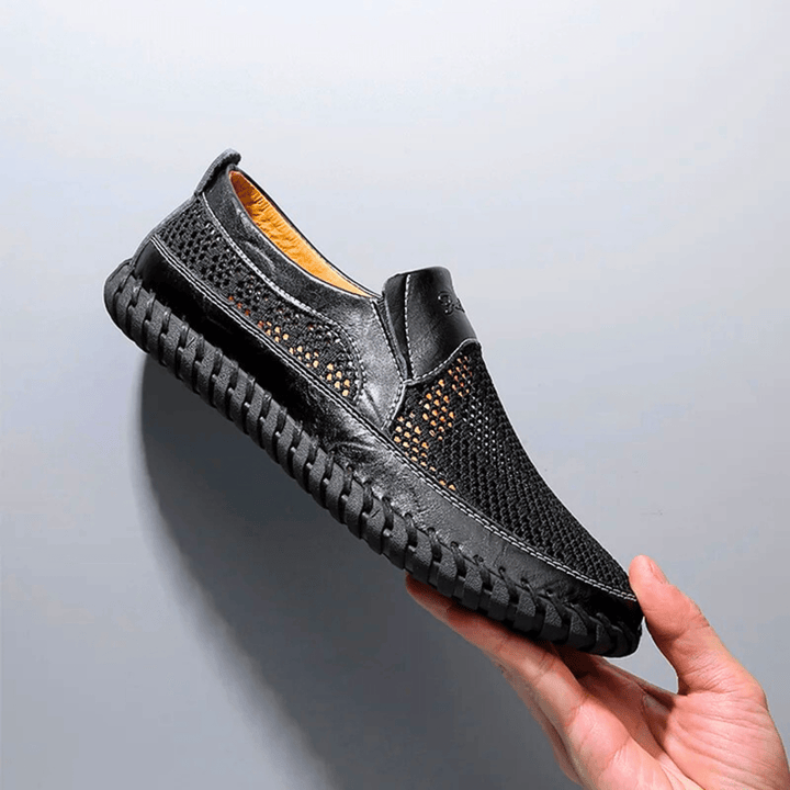 Ethan - Breathable Leather Slip-On Shoes