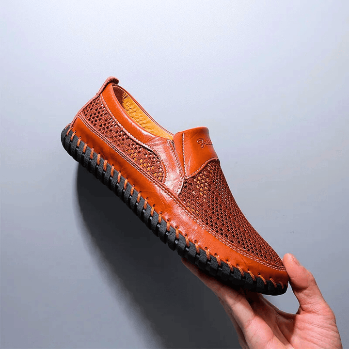 Ethan - Breathable Leather Slip-On Shoes