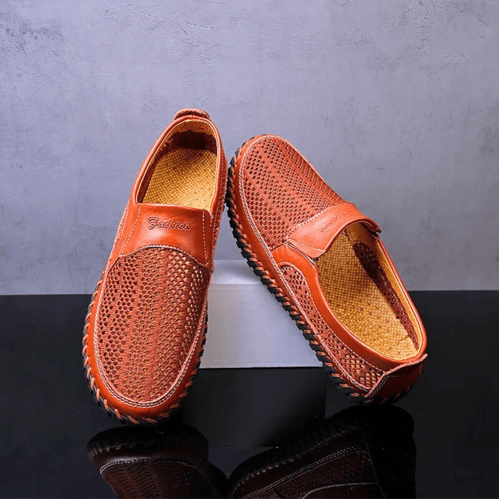Ethan - Breathable Leather Slip-On Shoes