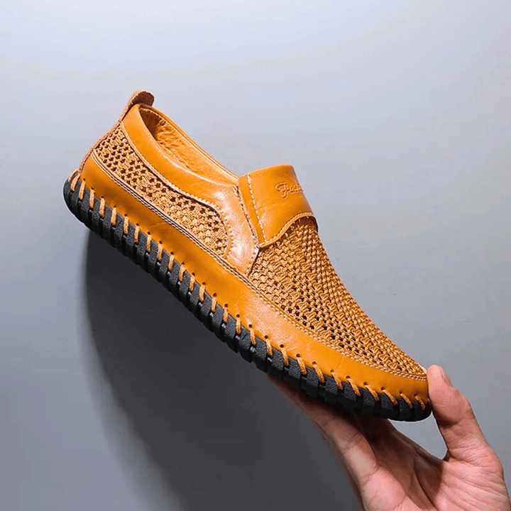 Ethan - Breathable Leather Slip-On Shoes