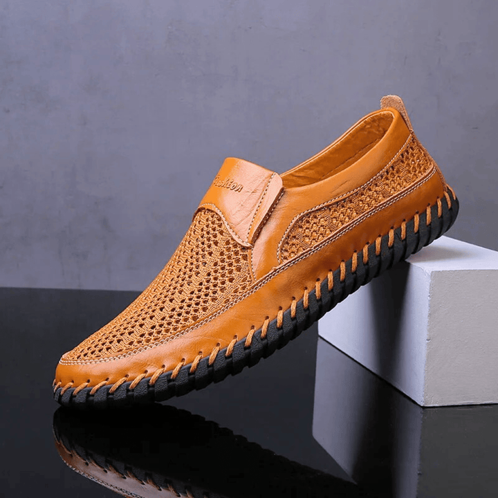 Ethan - Breathable Leather Slip-On Shoes